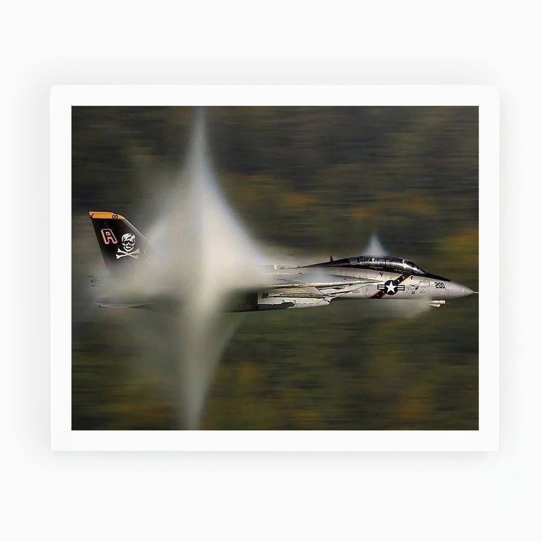 US Air Force F14 Tomcat Fighter Jet -10 x 8" American Military Aircraft Wall Print -Ready to Frame. Home-Office Decor. Perfect Sign for Game Room-Cave! Great Gift for Active Duty Military &amp; Veterans!