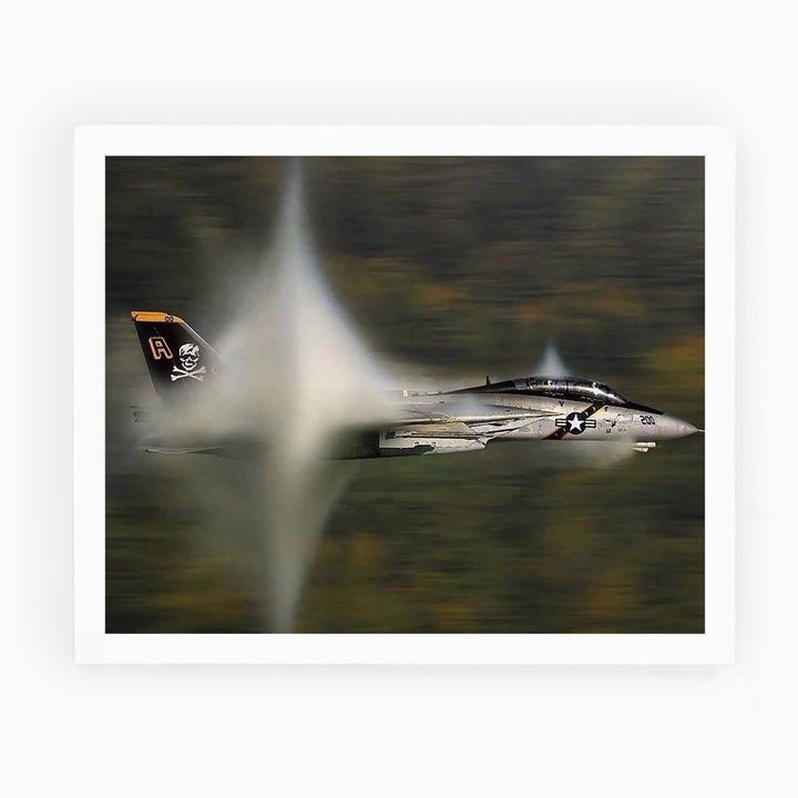 US Air Force F14 Tomcat Fighter Jet -10 x 8" American Military Aircraft Wall Print -Ready to Frame. Home-Office Decor. Perfect Sign for Game Room-Cave! Great Gift for Active Duty Military &amp; Veterans!