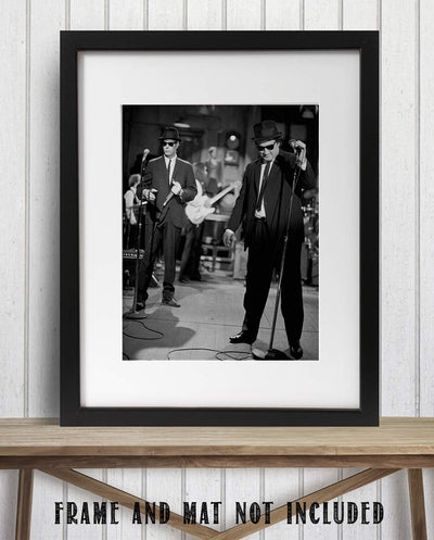 "Blues Brothers"- Vintage Wall Art Print-8 x 10"