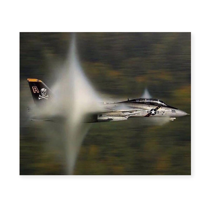 US Air Force F14 Tomcat Fighter Jet -10 x 8" American Military Aircraft Wall Print -Ready to Frame. Home-Office Decor. Perfect Sign for Game Room-Cave! Great Gift for Active Duty Military &amp; Veterans!