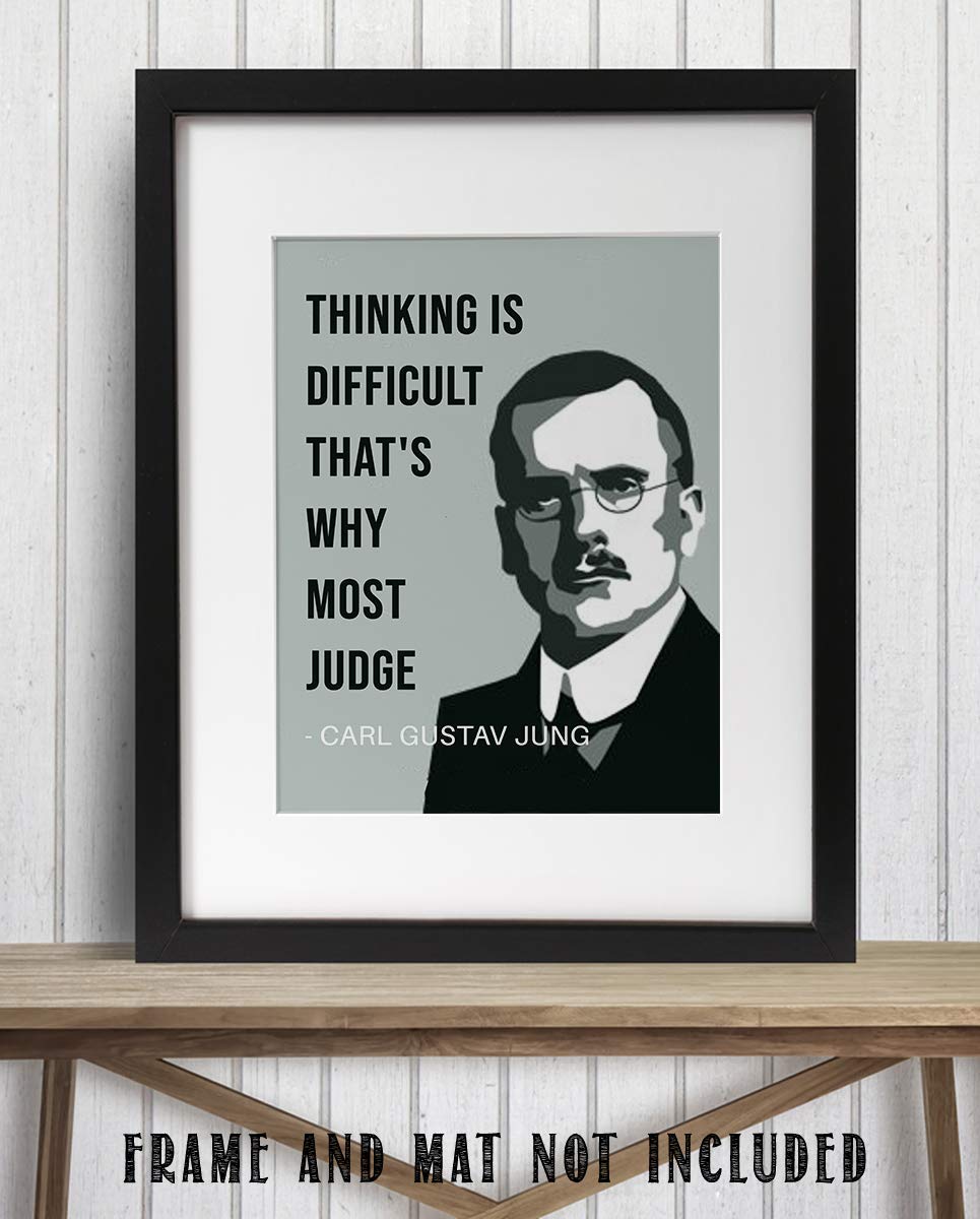 Carl Jung Quotes Wall Art-"Thinking is Difficult That&