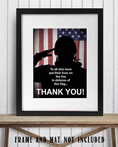 "To All Who Have Defended This Flag-Thank You"- 8 x10"