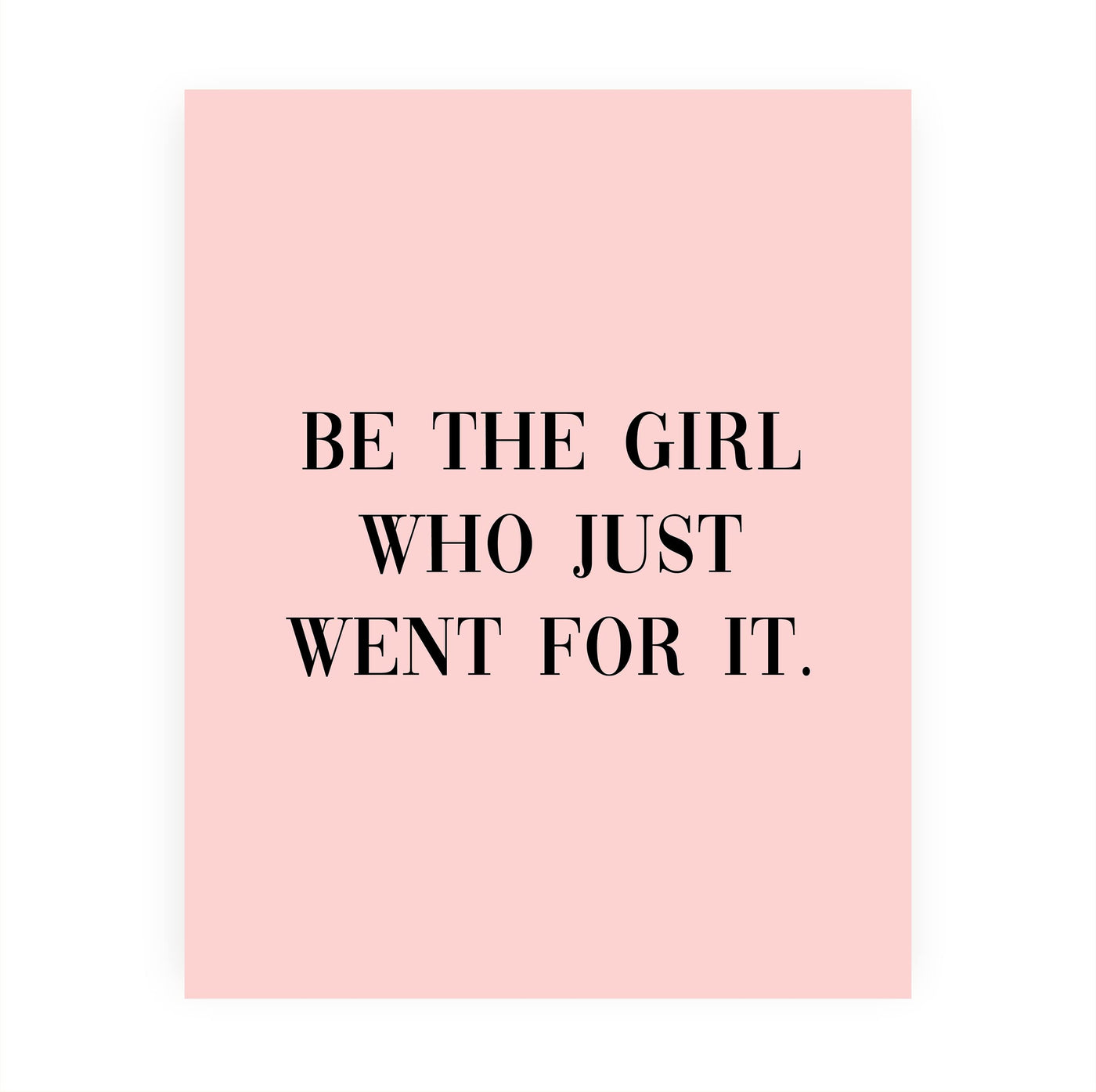 Motivational Pink Art Print - Modern Wall Art for Inspiration