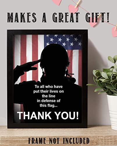 "To All Who Have Defended This Flag-Thank You"- 8 x10"