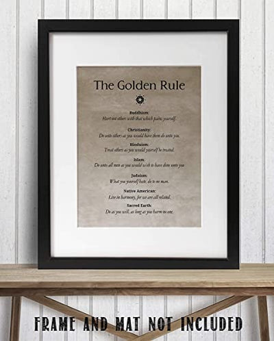 "The Golden Rule" in Many Religions- 8 x 10"