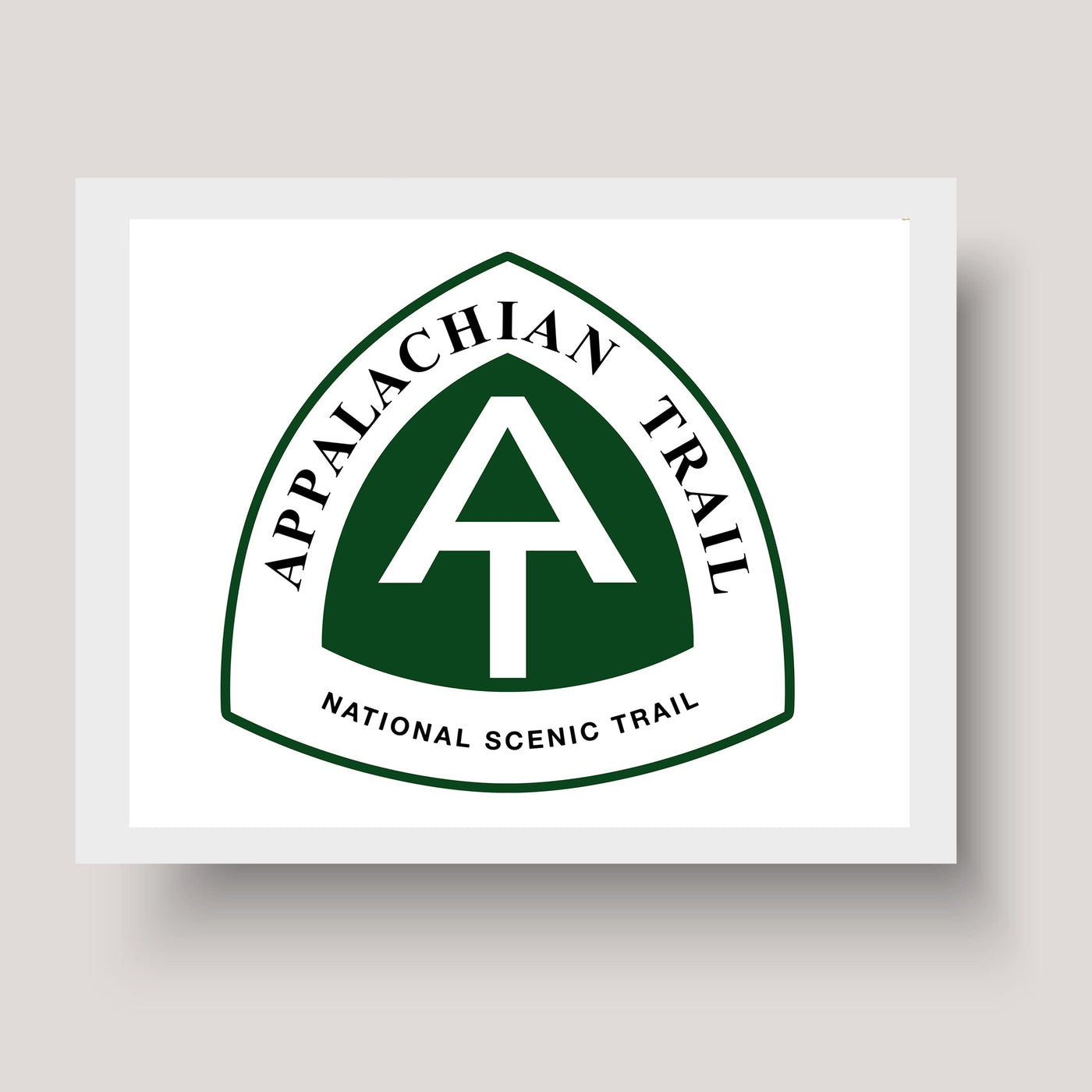 Appalachian Trail-Rustic National Park Wall Decor Sign - 10 x 8" Scenic Hiking & Outdoors Wall Art Print -Ready to Frame. Perfect Adventure Sign for Home-Office-Cabin-Lodge-Lake House Decor!