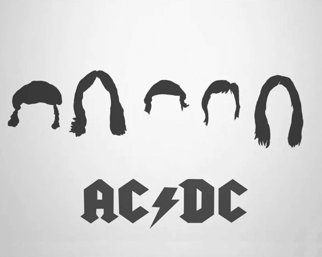 Rock Bands- Silhouette Poster Prints Set (5) 10 x 8" Wall Prints-Ready To Frame. AC DC-Beatles-Queen-Nirvana-Scorpions. Home-Studio-Bar-Dorm-Man Cave Decor. Must-Have for Rock Music Fan Collection!