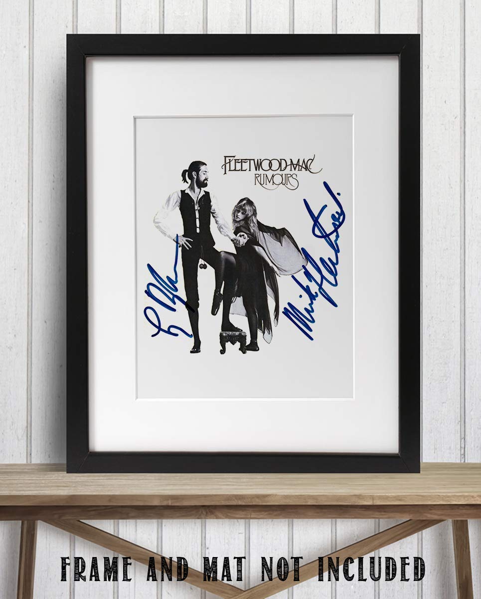 Fleetwood Mac-Rumours Autographed Album Cover-Poster Print-8 x 10