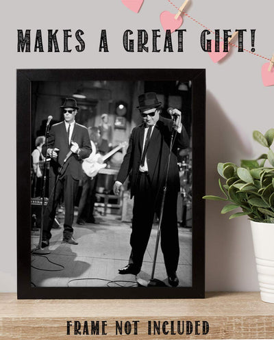 "Blues Brothers"- Vintage Wall Art Print-8 x 10"