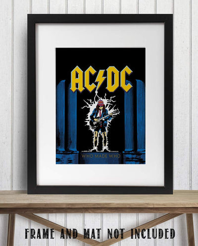 AC DC Band Music Poster"Who Made Who"- 8 x 10