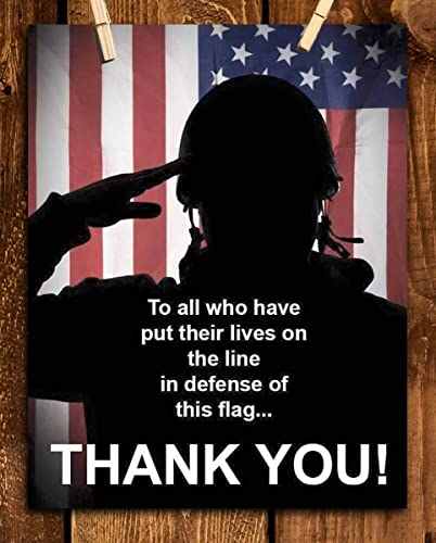 "To All Who Have Defended This Flag-Thank You"- 8 x10"