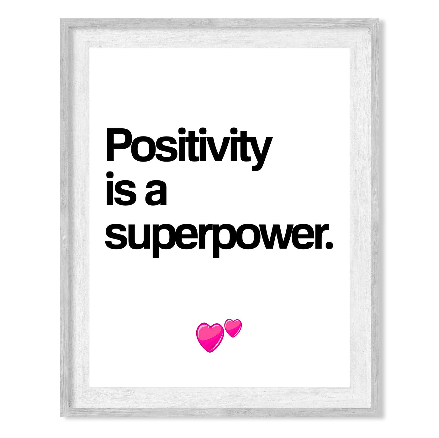 Positivity Is a Superpower Motivational Quotes Wall Sign -8 x 10" Inspirational Typographic Art Print-Ready to Frame. Home-Office-Desk-School Decor. Great Reminder for Motivation. Stay Positive!