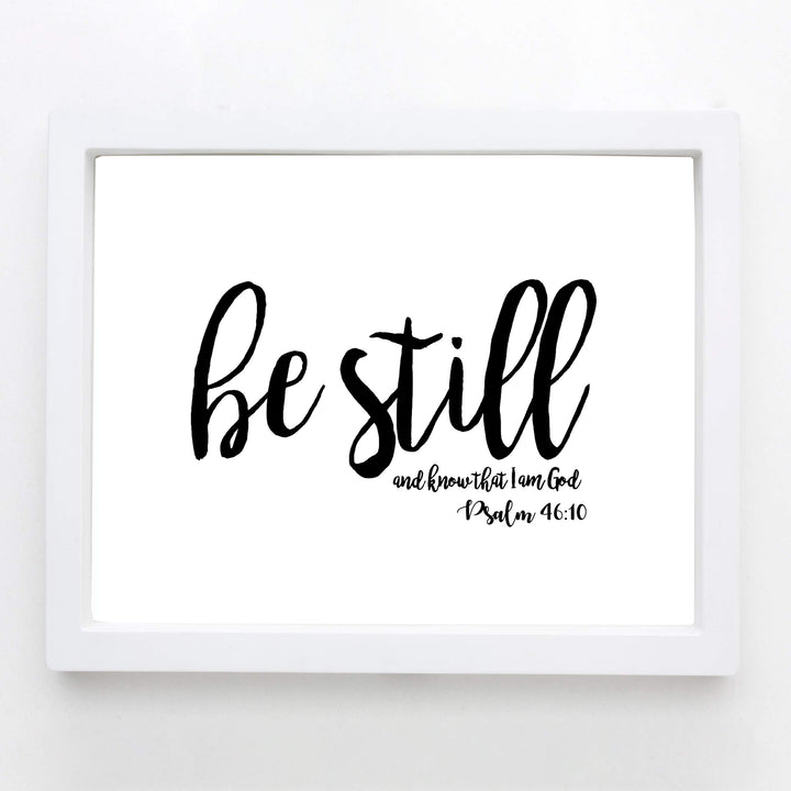 Psalms 46:10-"Be Still &amp; Know I Am God"- Christian Wall Decor- 8x10"- Scripture Wall Art Print- Ready to Frame. Home D?cor, Office D?cor-Perfect Christian Gifts to Inspire &amp; Offer Peace.