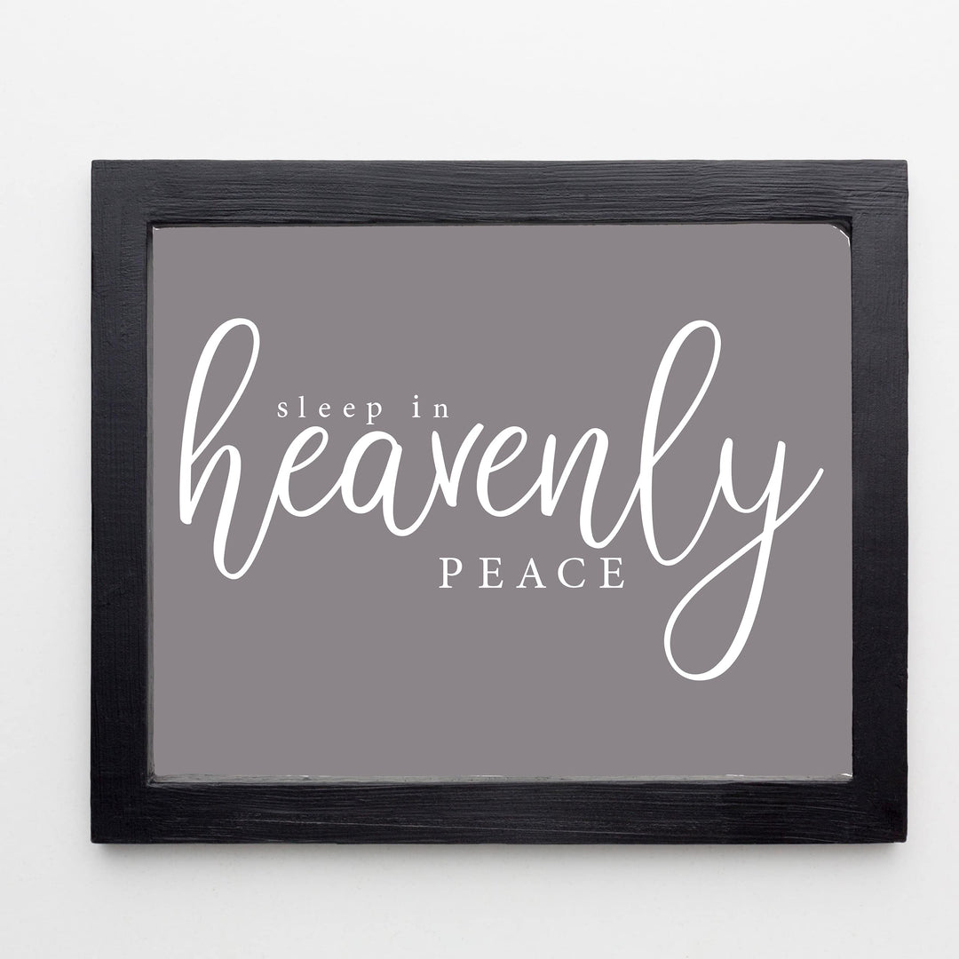 Sleep In Heavenly Peace Christmas Song Wall Art -14 x 11" Christian Holiday Music Print -Ready to Frame. Home-Welcome-Kitchen-Farmhouse-Winter Decor. Display Your Christmas Joy! Great Gift!