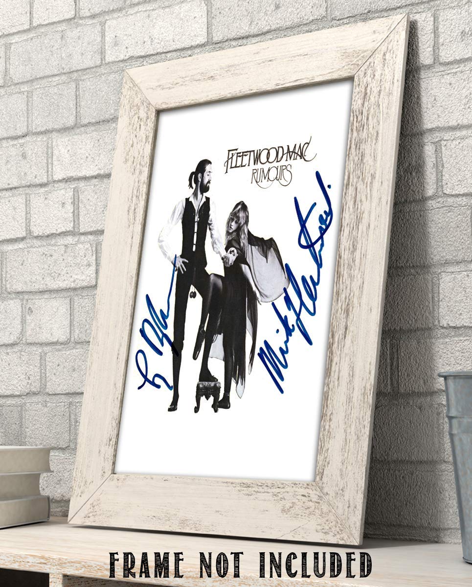 Fleetwood Mac-Rumours Autographed Album Cover-Poster Print-8 x 10