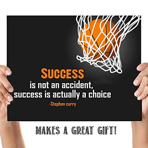Stephen Curry Quotes-"Success is a Choice"- 10 x 8"