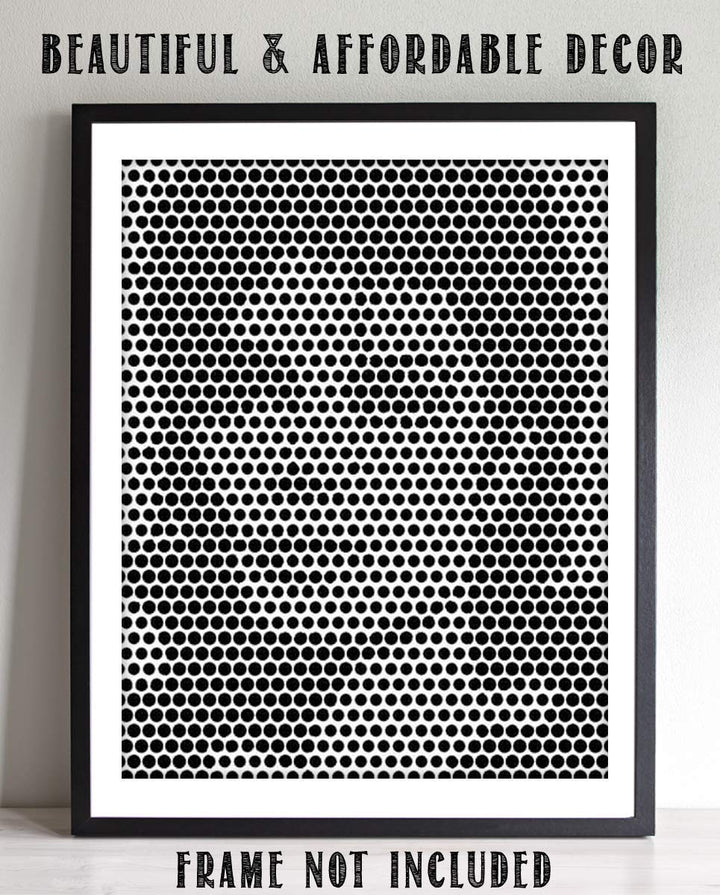 Michael Jackson- Abstract Portrait Print- 8 x 10"-"Optical Illusion of Circles"- Wall Art Print-Ready to Frame. Modern Home-Studio-Office D?cor. Perfect Gift for Musicians &amp; Michael Jackson Fans.