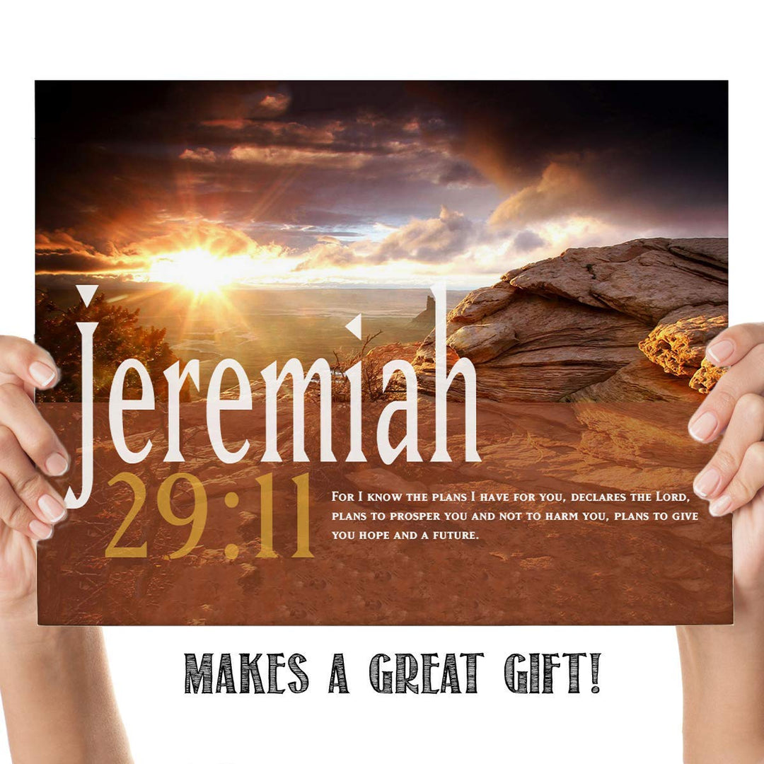 I Know the Plans I Have For You- Jeremiah 29:11- Christian Wall Decor- 8x10"- Scripture Wall Art Print- Ready to Frame. Home D?cor, Office D?cor- Great Christian Gift &amp; Assurance to Keep the Faith!