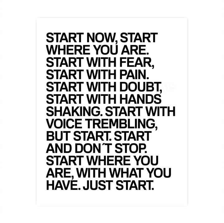 Start Now &amp; Don&