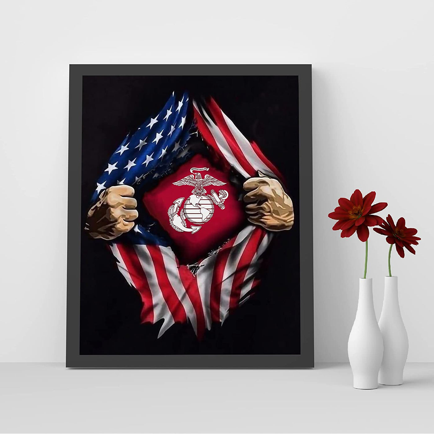 "Super Marine" - USMC Wall Art - 8 x 10"