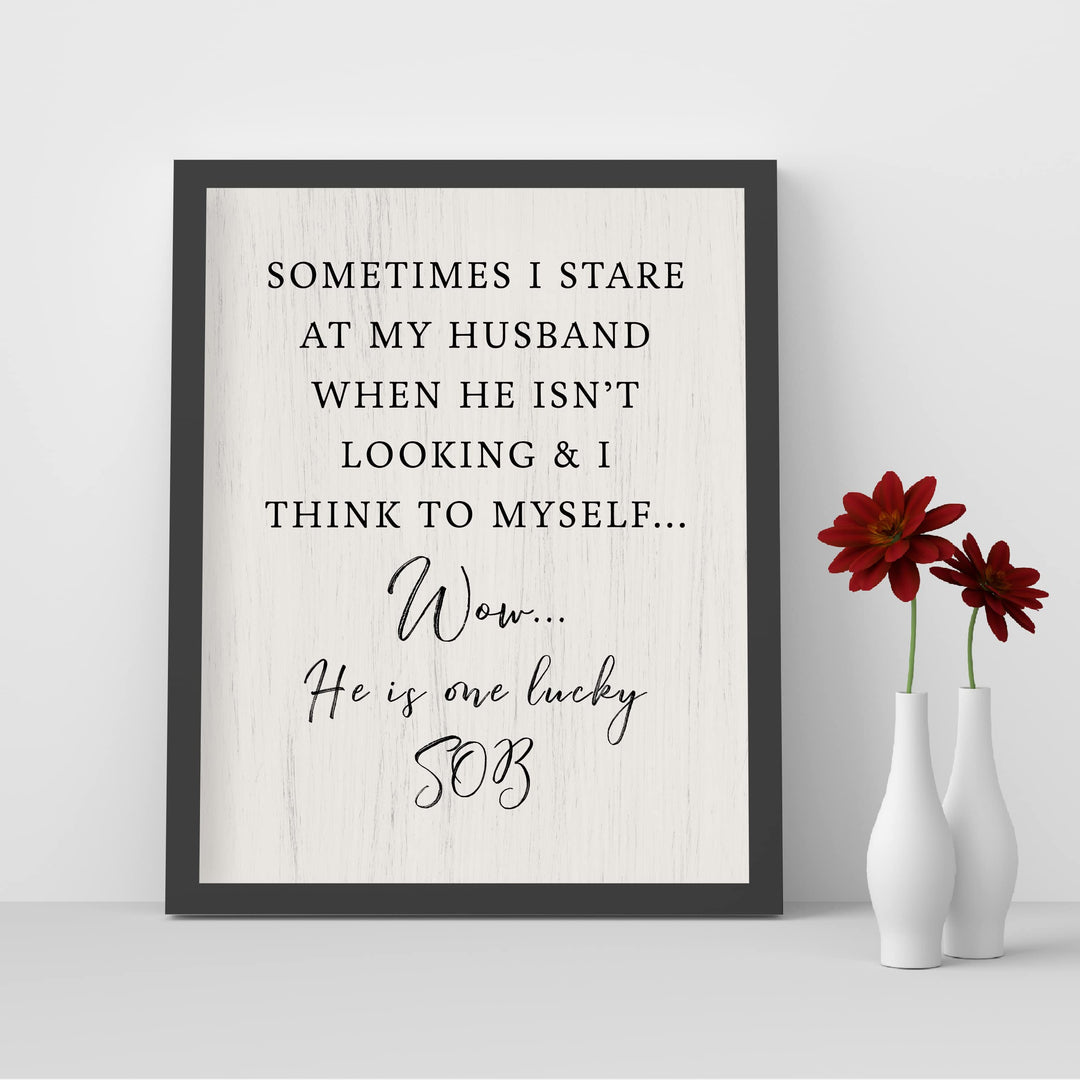 Stare at Husband &amp; Think to Myself-He&