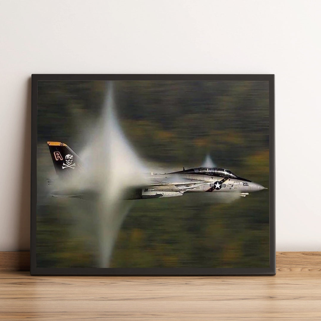 US Air Force F14 Tomcat Fighter Jet -10 x 8" American Military Aircraft Wall Print -Ready to Frame. Home-Office Decor. Perfect Sign for Game Room-Cave! Great Gift for Active Duty Military &amp; Veterans!