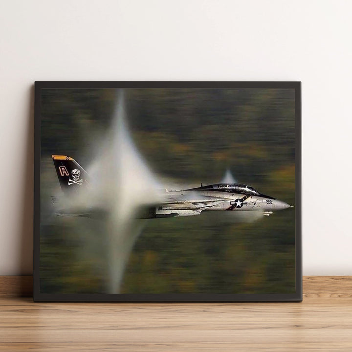 US Air Force F14 Tomcat Fighter Jet -10 x 8" American Military Aircraft Wall Print -Ready to Frame. Home-Office Decor. Perfect Sign for Game Room-Cave! Great Gift for Active Duty Military &amp; Veterans!