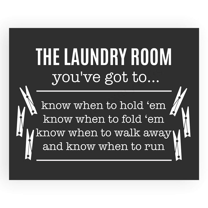 Funny Laundry Room Signs- (2) 10 x 8" Rustic Wall Decor Prints-Ready to Frame."The Laundry Room" &amp;"Help Needed-Apply Within" Fun Home-Farmhouse Decor. Humorous Accessories to Inspire Home Duties!