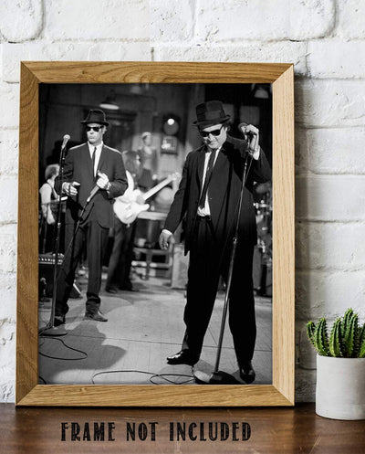 "Blues Brothers"- Vintage Wall Art Print-8 x 10"