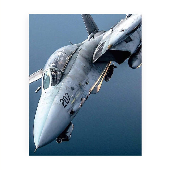 F-14 Tomcat Fighter Jet -8 x 10" US Air Force - American Military Aircraft Wall Print -Ready to Frame. Home-Office-Garage-Shop-Man Cave Decor! Great Gift for Active Duty Military &amp; Veterans!