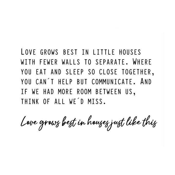 Love Grows Best in Houses Like This Family Room Wall Art -14 x 11" Inspirational Farmhouse Print -Ready to Frame. Rustic Home Decor for Office-Welcome Sign. Makes a Great Housewarming Gift!