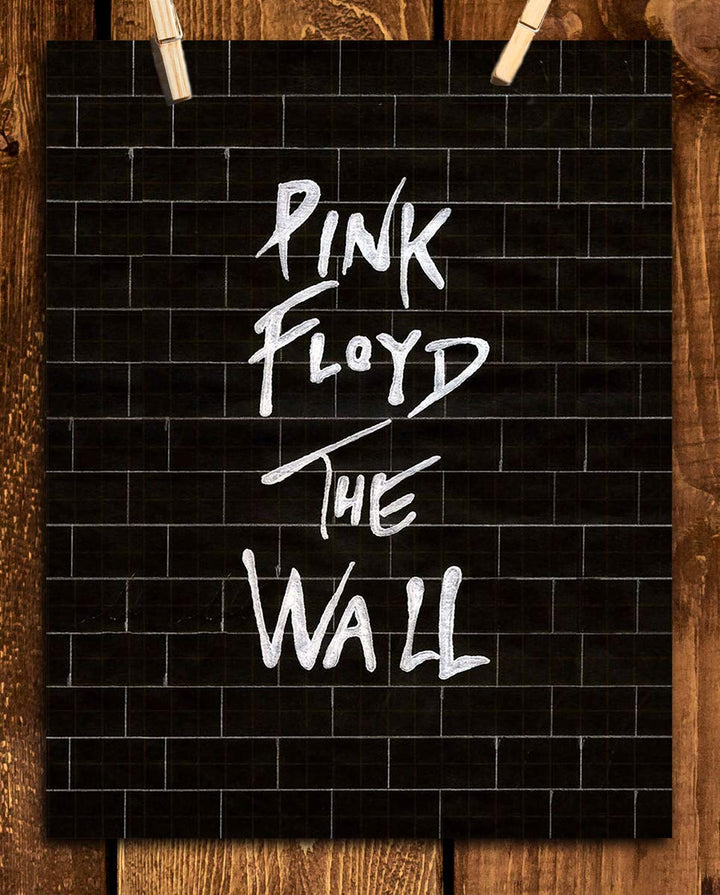 Pink Floyd-The Wall- Rock Music Wall Art- 8 x 10" Wall Print- Ready To Frame- Iconic Music Poster Replica Print. Home Decor- Studio-Bar- Dorm- Man Cave Decor. Perfect Gift for Pink Floyd Fans.