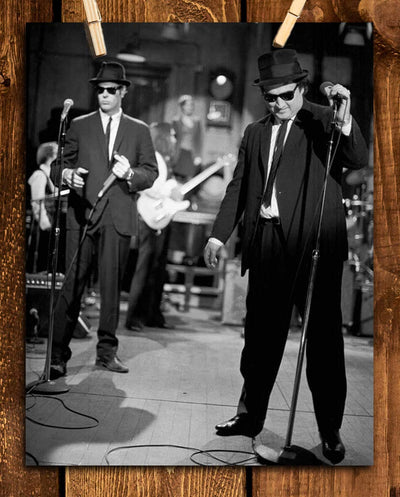 "Blues Brothers"- Vintage Wall Art Print-8 x 10"