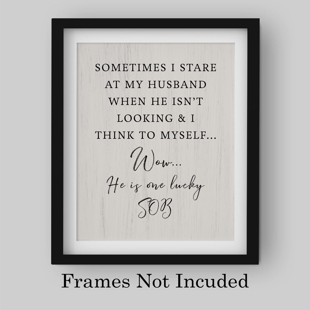 Stare at Husband &amp; Think to Myself-He&