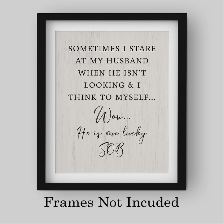 Stare at Husband &amp; Think to Myself-He&