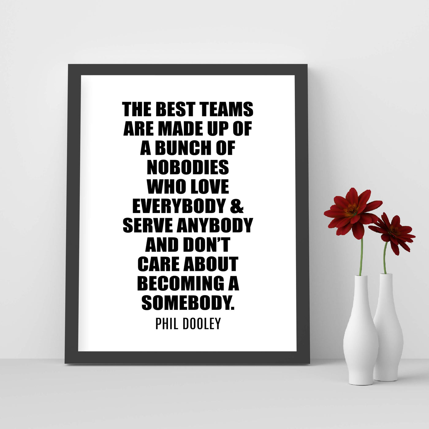 The Best Teams Inspirational Quotes Wall Art Decor -8 x 10" Christian Poster Print-Ready to Frame. Motivational Sign for Home-Office-Farmhouse-Church-School. Great Gift to Inspire Teamwork!