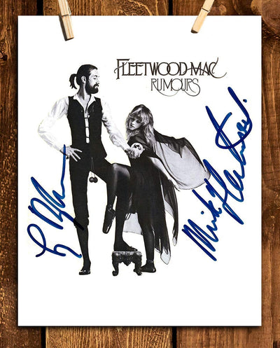 Fleetwood Mac-Rumours Autographed Album Cover-Poster Print-8 x 10