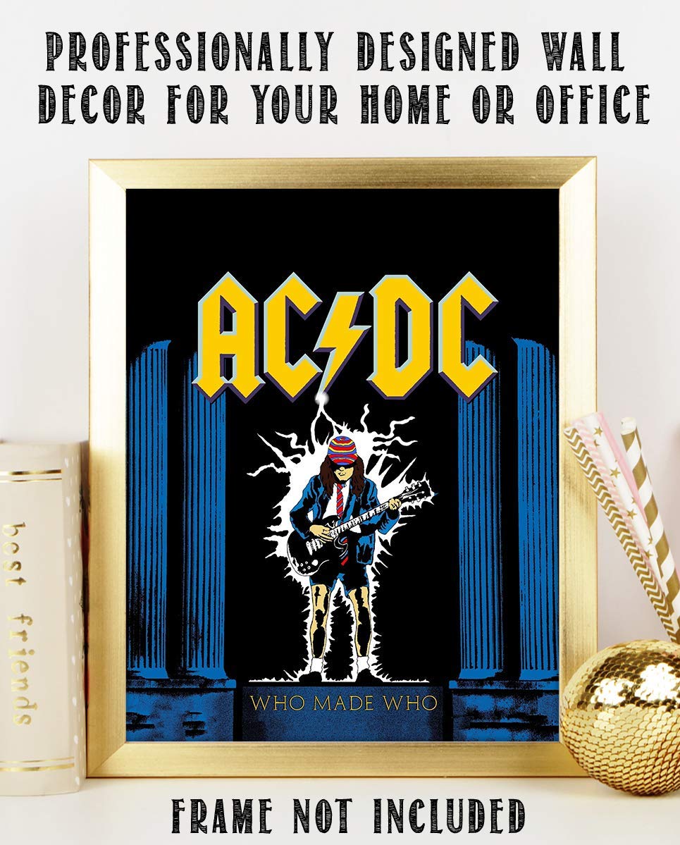 AC DC Band Music Poster"Who Made Who"- 8 x 10