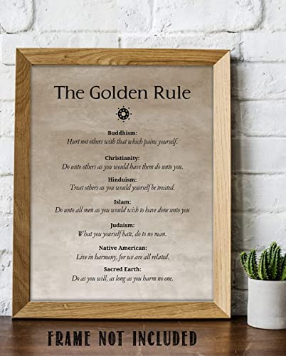 "The Golden Rule" in Many Religions- 8 x 10"