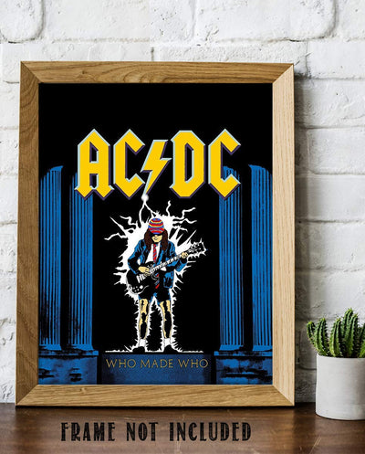 AC DC Band Music Poster"Who Made Who"- 8 x 10