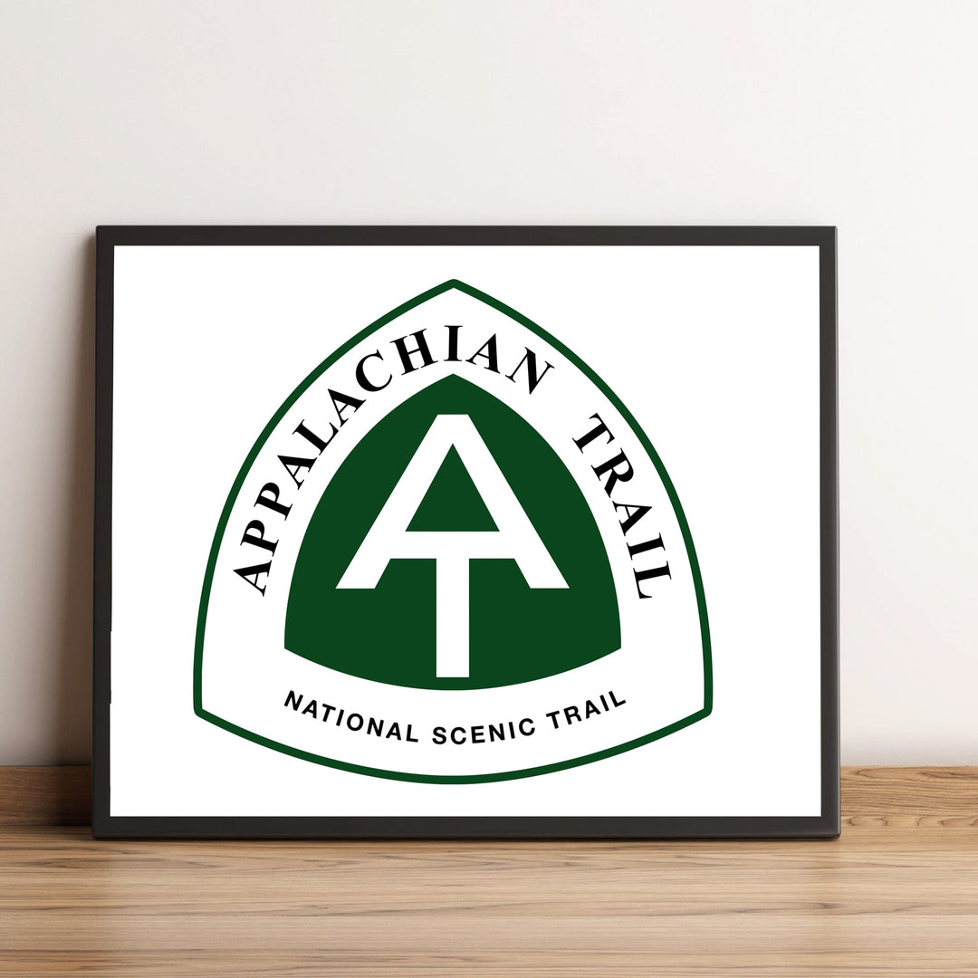 Appalachian Trail-Rustic National Park Wall Decor Sign - 10 x 8" Scenic Hiking &amp; Outdoors Wall Art Print -Ready to Frame. Perfect Adventure Sign for Home-Office-Cabin-Lodge-Lake House Decor!