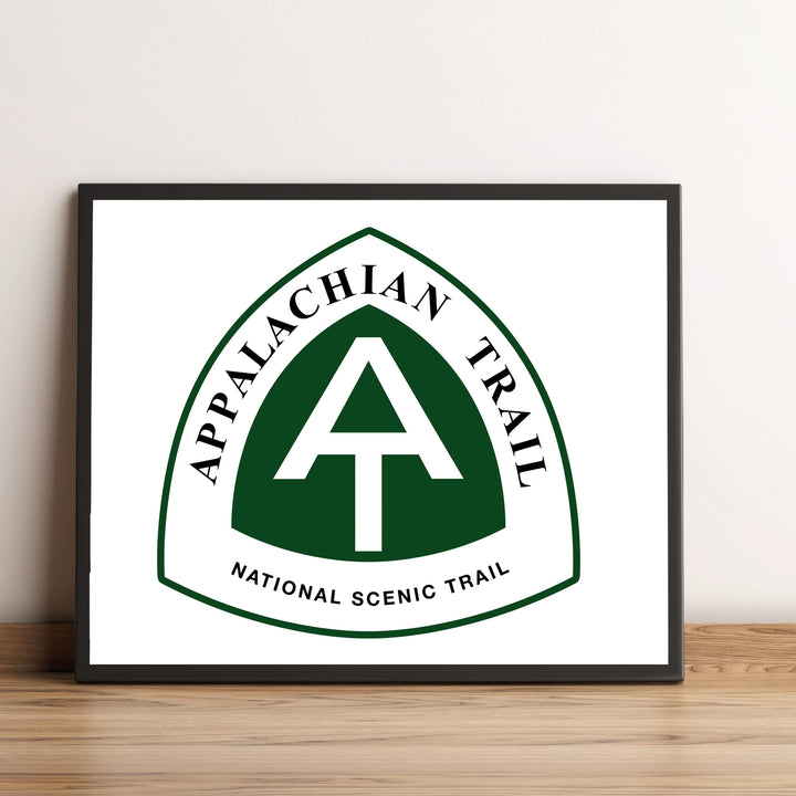 Appalachian Trail-Rustic National Park Wall Decor Sign - 10 x 8" Scenic Hiking &amp; Outdoors Wall Art Print -Ready to Frame. Perfect Adventure Sign for Home-Office-Cabin-Lodge-Lake House Decor!