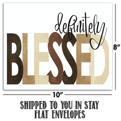 Blessed- Joyful- Thankful Wall Art Trio Set- (3) 10 x 8's