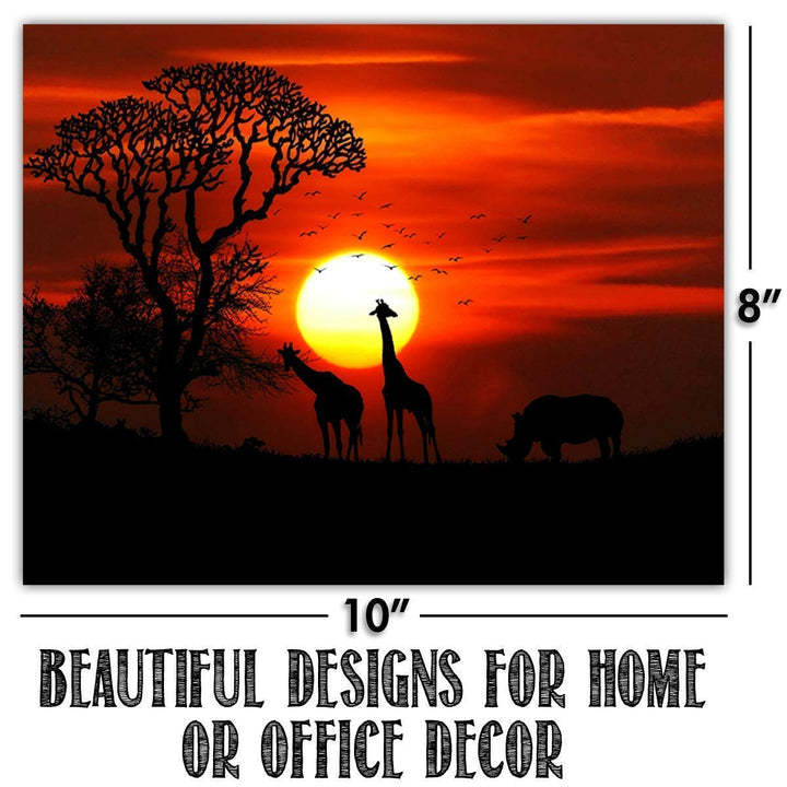 Safari Sunsets- 3 Image Set- 8 x 10&