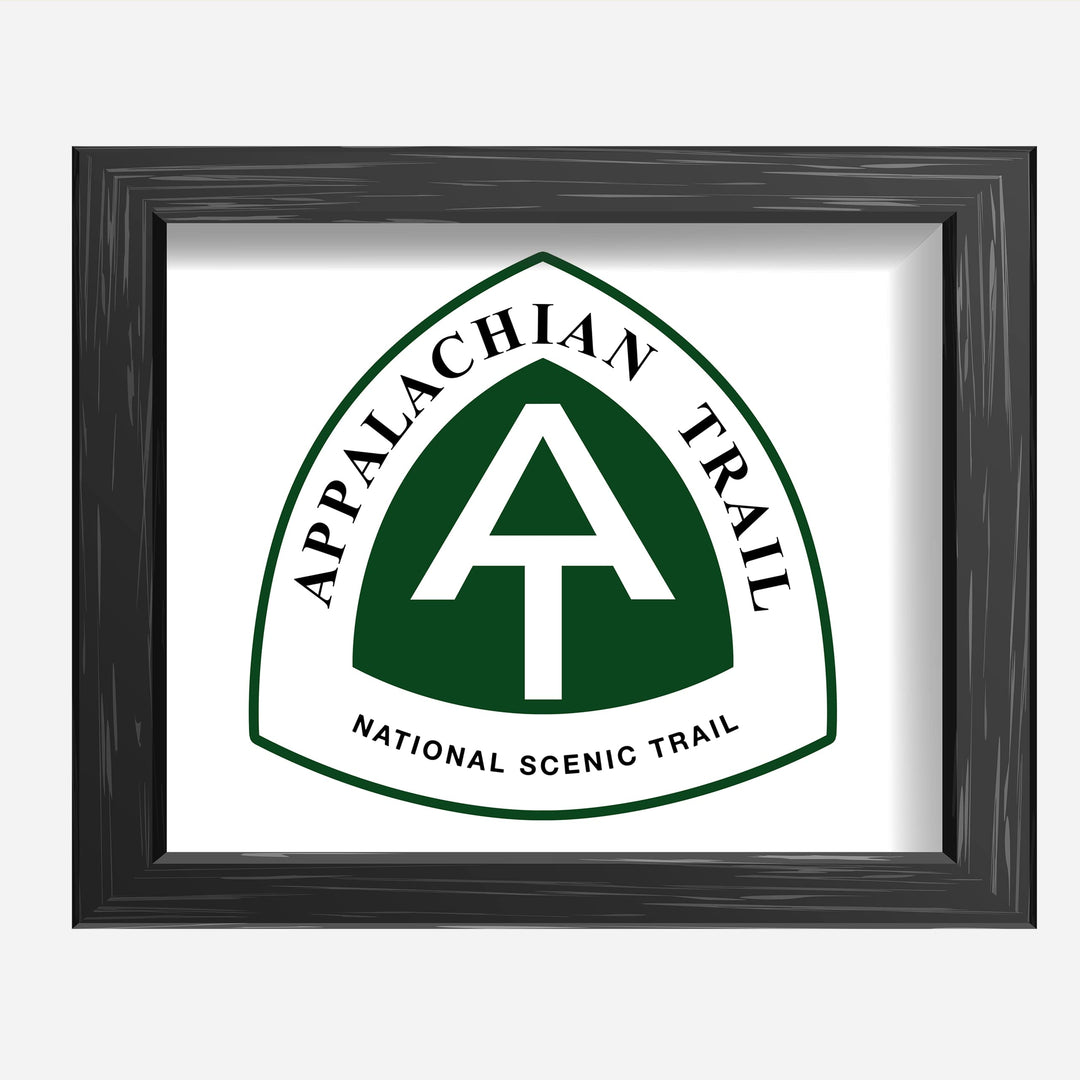 Appalachian Trail-Rustic National Park Wall Decor Sign - 10 x 8" Scenic Hiking &amp; Outdoors Wall Art Print -Ready to Frame. Perfect Adventure Sign for Home-Office-Cabin-Lodge-Lake House Decor!