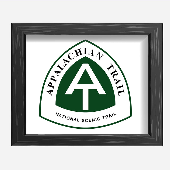 Appalachian Trail-Rustic National Park Wall Decor Sign - 10 x 8" Scenic Hiking &amp; Outdoors Wall Art Print -Ready to Frame. Perfect Adventure Sign for Home-Office-Cabin-Lodge-Lake House Decor!