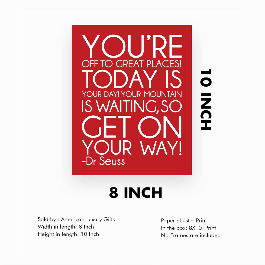Dr. Seuss Quotes Wall Art-"You&