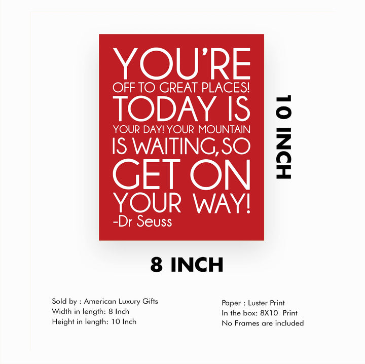Dr. Seuss Quotes Wall Art-"You&