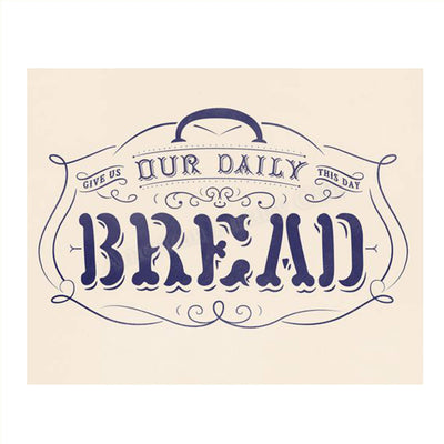 Give Us Our Daily Bread- Scripture Wall Art Print-8 x 10"- Ready to Frame. Home D?cor-Kitchen-Dining D?cor- Christian Gifts & Decor- Art Image of The Lords Prayer. Perfect Housewarming Gift.