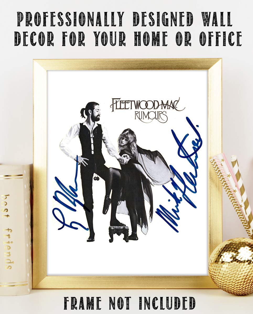 Fleetwood Mac-Rumours Autographed Album Cover-Poster Print-8 x 10